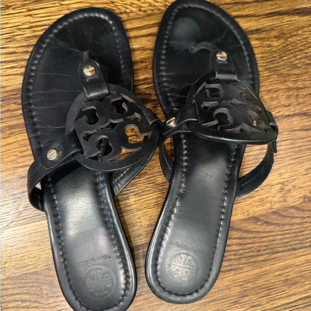 Tory Burch Black Cutout Sandals